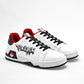 TENIS URBANO JUVENIL LICENCIAS YUYIN PO5091 BLANCO NEGRO