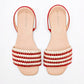 SANDALIA MUJER LIZ MARIANA 258T ROJO BLANCO ORO
