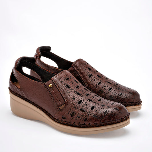 ZAPATO CONFORT MUJER LOBO SOLO 4724B CAFE