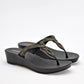 SANDALIA MUJER MARBELLA LAZO NEGRO ORO