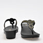 SANDALIA MUJER MARBELLA LAZO NEGRO ORO