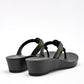 SANDALIA MUJER MARBELLA LAZO NEGRO ORO