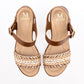 Sandalia CASUAL MUJER MAXIM 790 CAMEL BEIGE