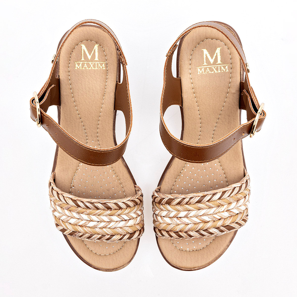 Sandalia CASUAL MUJER MAXIM 790 CAMEL BEIGE