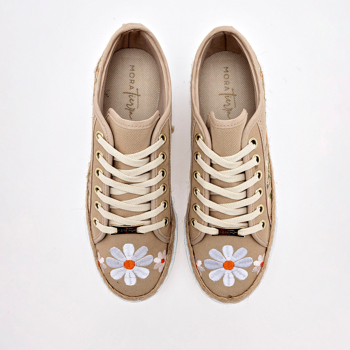 TENIS URBANO MUJER MORA TIERRA YARET BEIGE MULTICOLOR