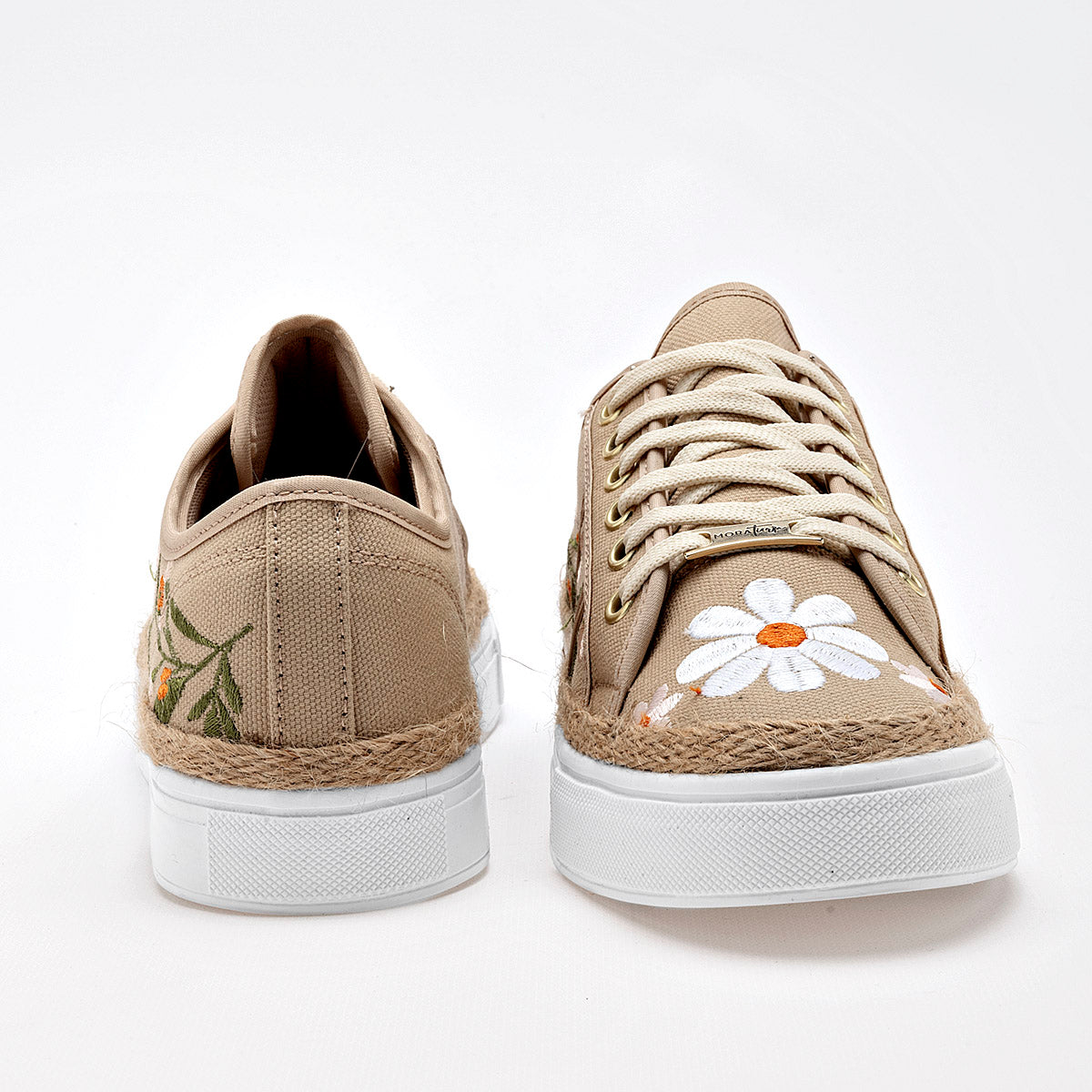 TENIS URBANO MUJER MORA TIERRA YARET BEIGE MULTICOLOR