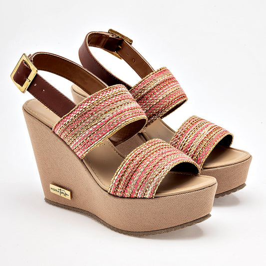 ZAPATO CASUAL MUJER MORA TIERRA COSIMA CAFE MULTICOLOR