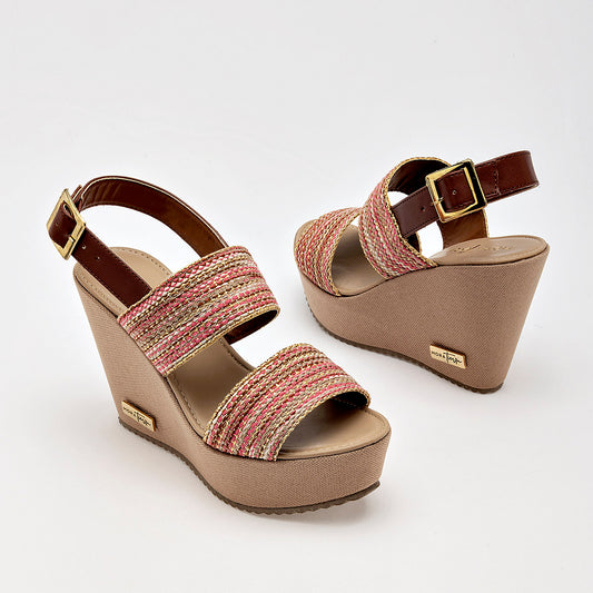 ZAPATO CASUAL MUJER MORA TIERRA COSIMA CAFE MULTICOLOR