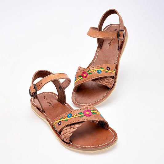 SANDALIA MUJER MORA TIERRA KARINA CAMEL