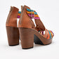 ZAPATO CASUAL MUJER MORA TIERRA YAMILA CAMEL MULTICOLOR
