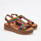 SANDALIA MUJER MORA TIERRA ZULEMA CAMEL MULTICOLOR