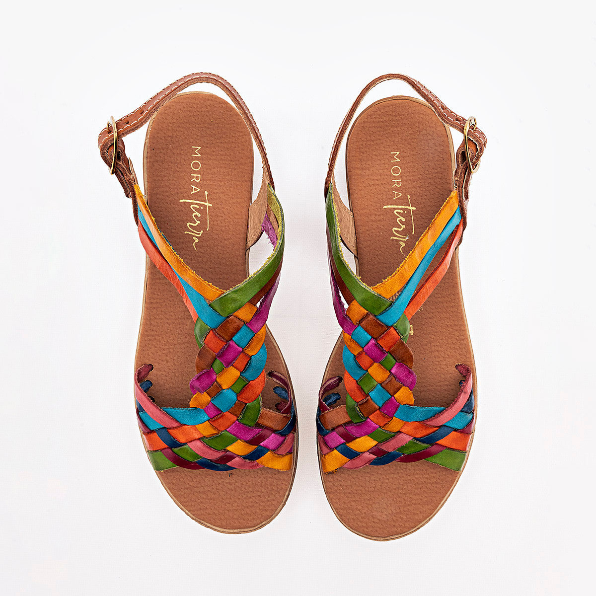 SANDALIA MUJER MORA TIERRA ZULEMA CAMEL MULTICOLOR