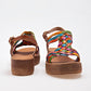 SANDALIA MUJER MORA TIERRA ZULEMA CAMEL MULTICOLOR