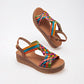 SANDALIA MUJER MORA TIERRA ZULEMA CAMEL MULTICOLOR