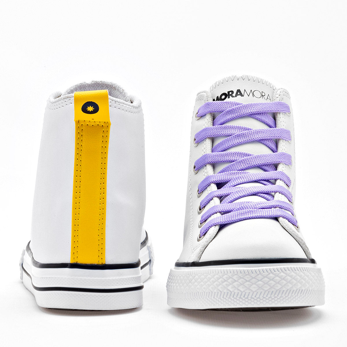 TENIS NIÑA URBANO MORAMORA BRITANY BLANCO AMARILLO