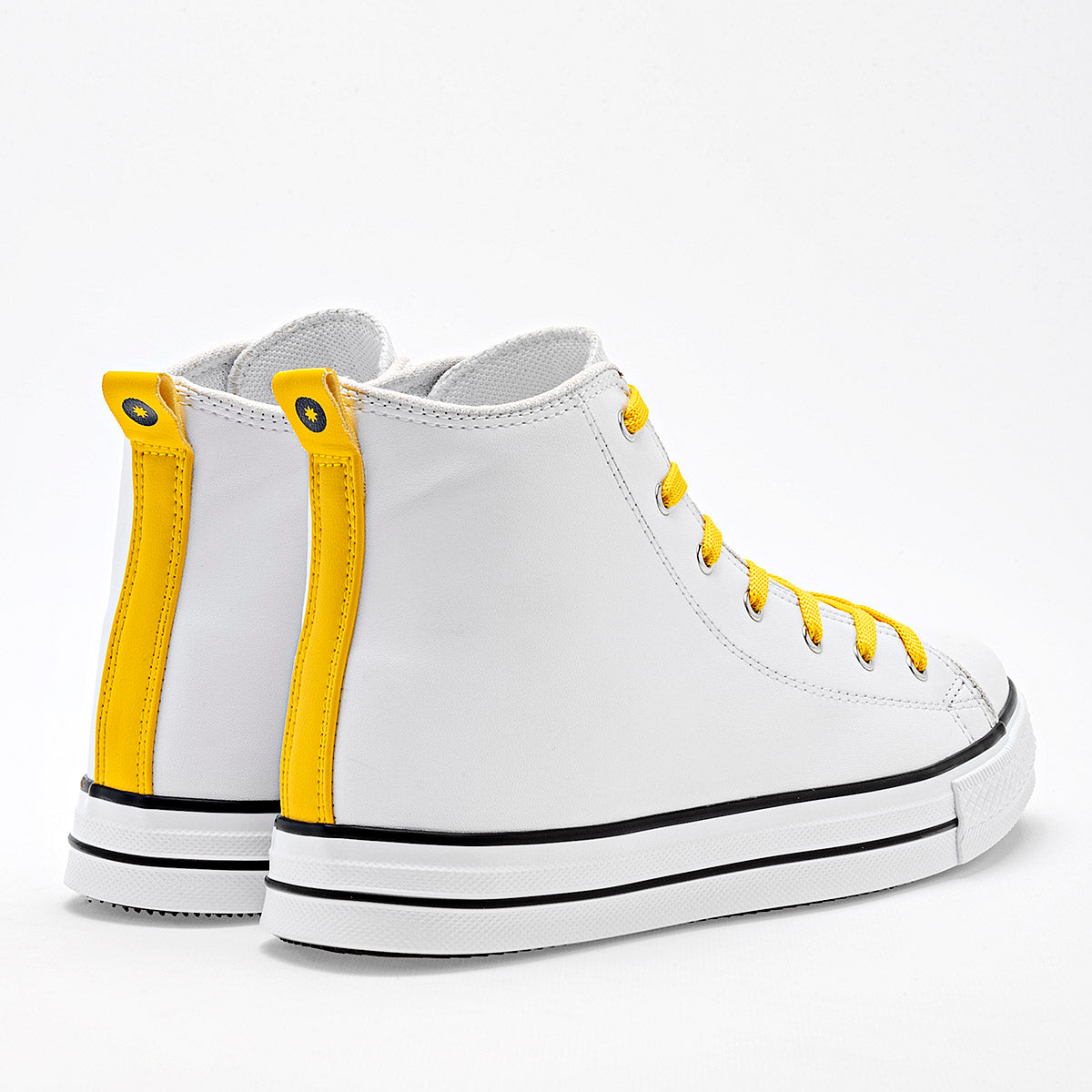 TENIS URBANO MUJER MORAMORA BRITANY BLANCO AMARILLO