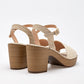 Sandalia CASUAL MUJER MORAMORA KELLY BEIGE