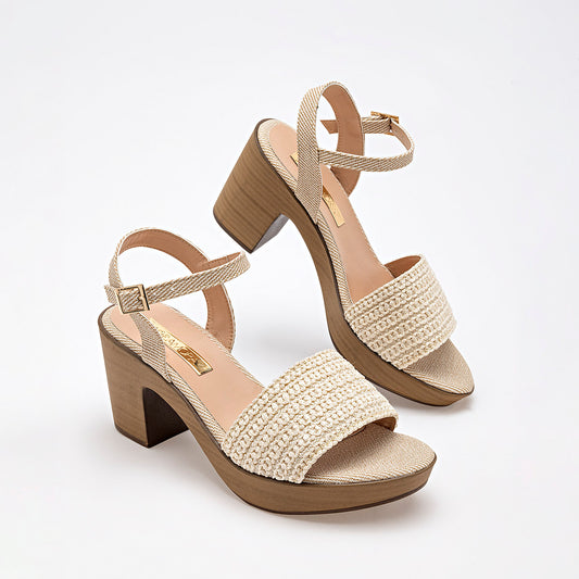 Sandalia CASUAL MUJER MORAMORA KELLY BEIGE