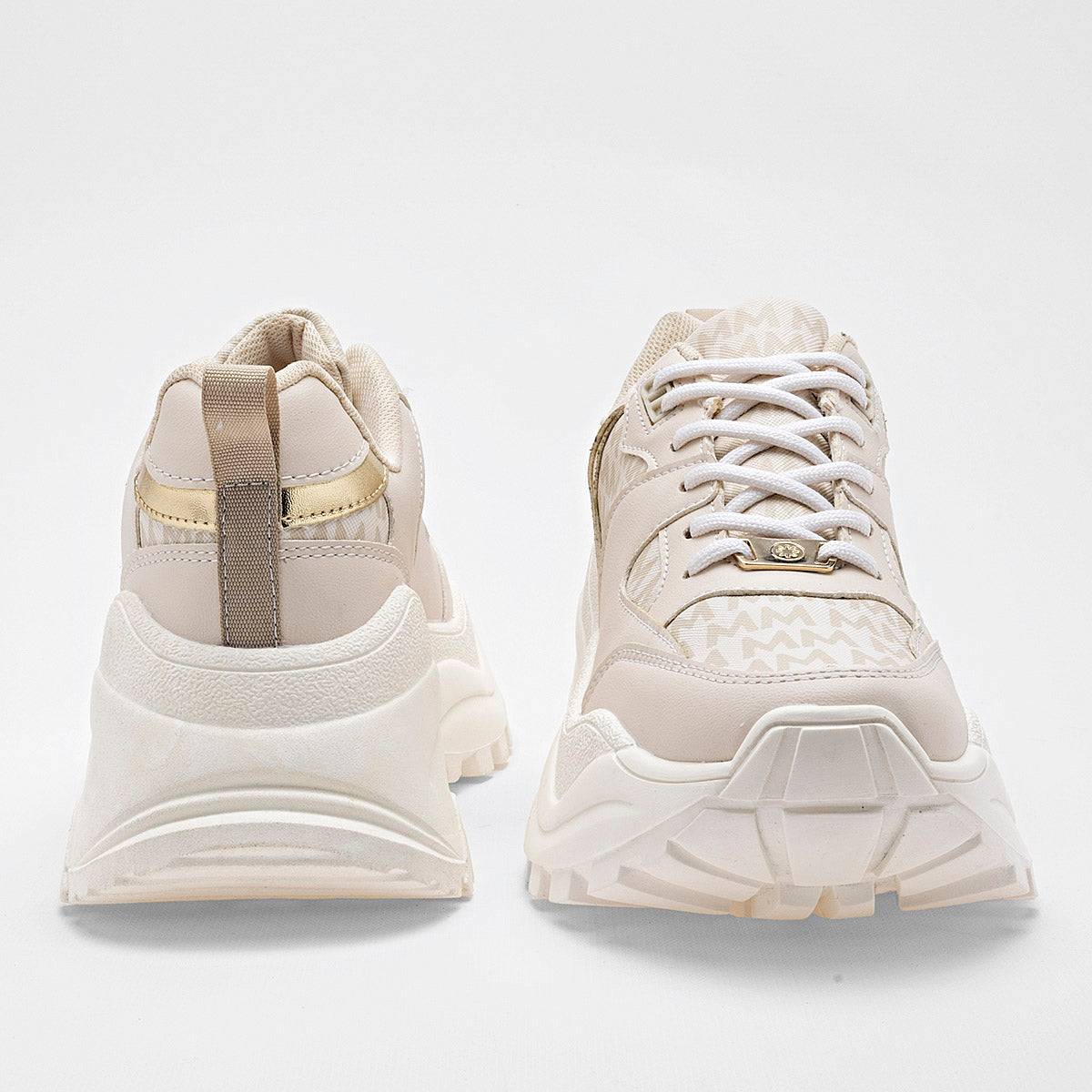 TENIS URBANO MUJER MORAMORA KIMIA BEIGE ORO