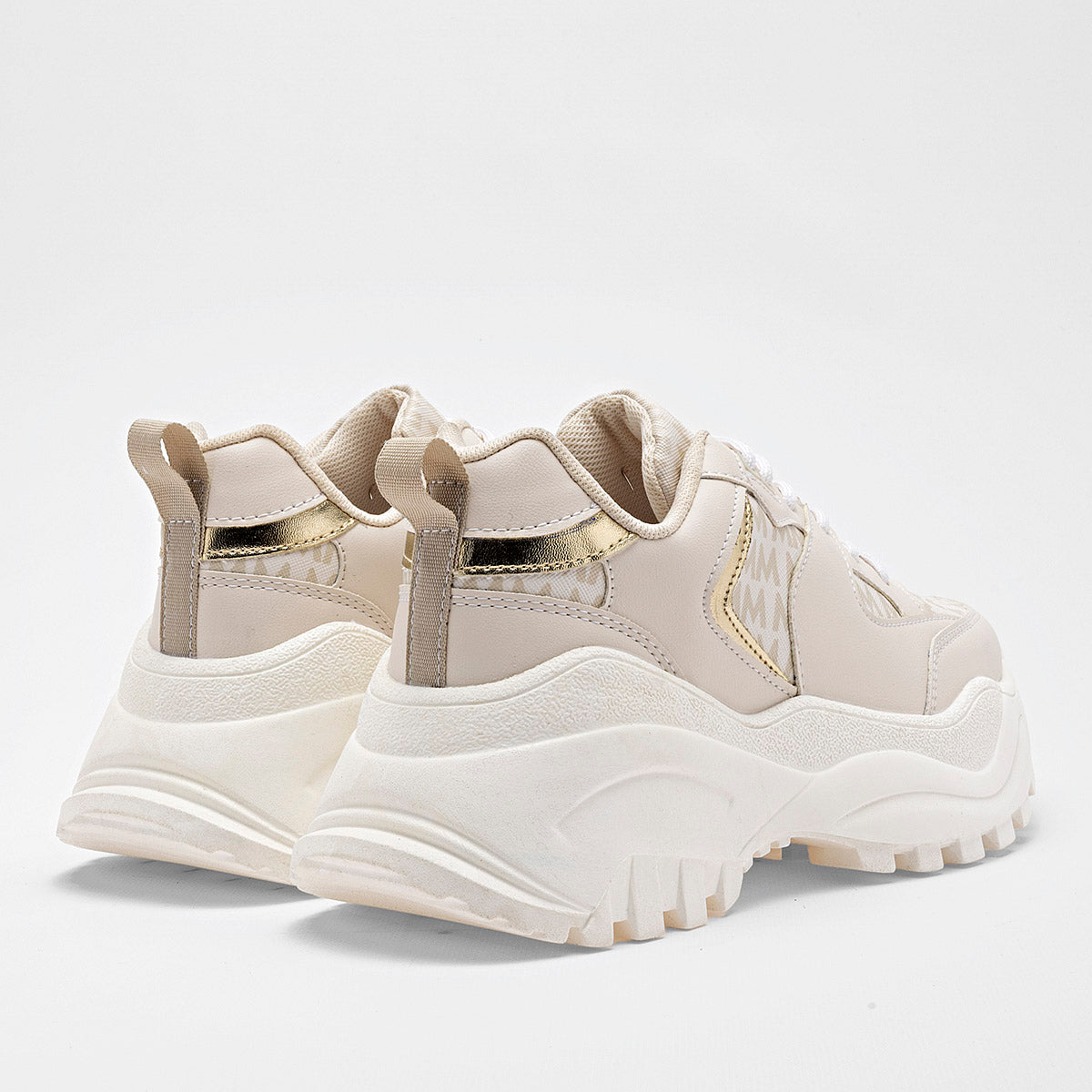 TENIS URBANO MUJER MORAMORA KIMIA BEIGE ORO