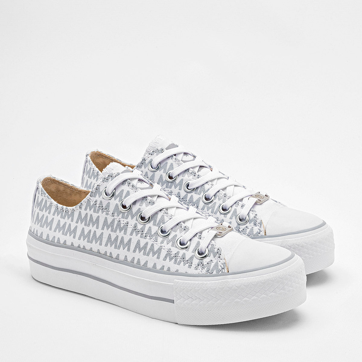 TENIS URBANO MUJER MORAMORA LIA BLANCO GRIS