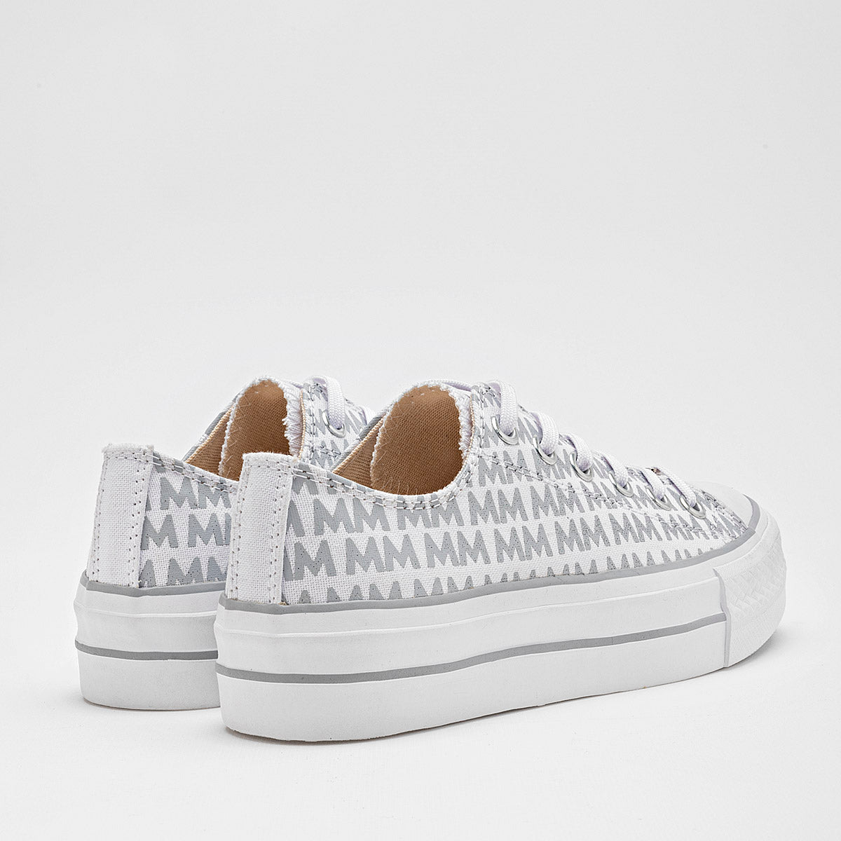 TENIS URBANO MUJER MORAMORA LIA BLANCO GRIS