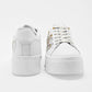 TENIS URBANO MUJER MORAMORA RUE BLANCO ORO PLATA