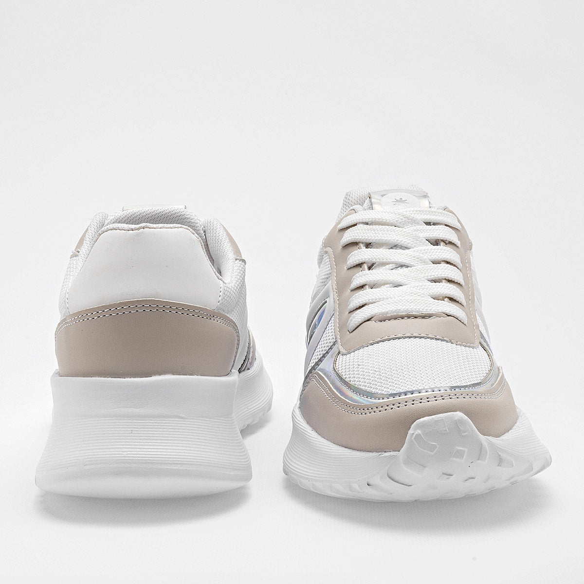 TENIS URBANO MUJER MORAMORA SULEIMA BLANCO LATE PLATA