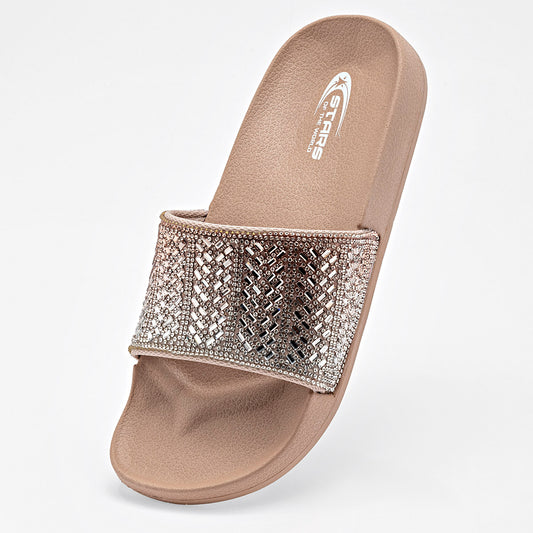 SANDALIA MUJER STARS OF THE WORLD 8686 ORO ROSA PLATA