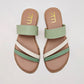 SANDALIA MUJER TOP MODA 5103 VERDE BEIGE