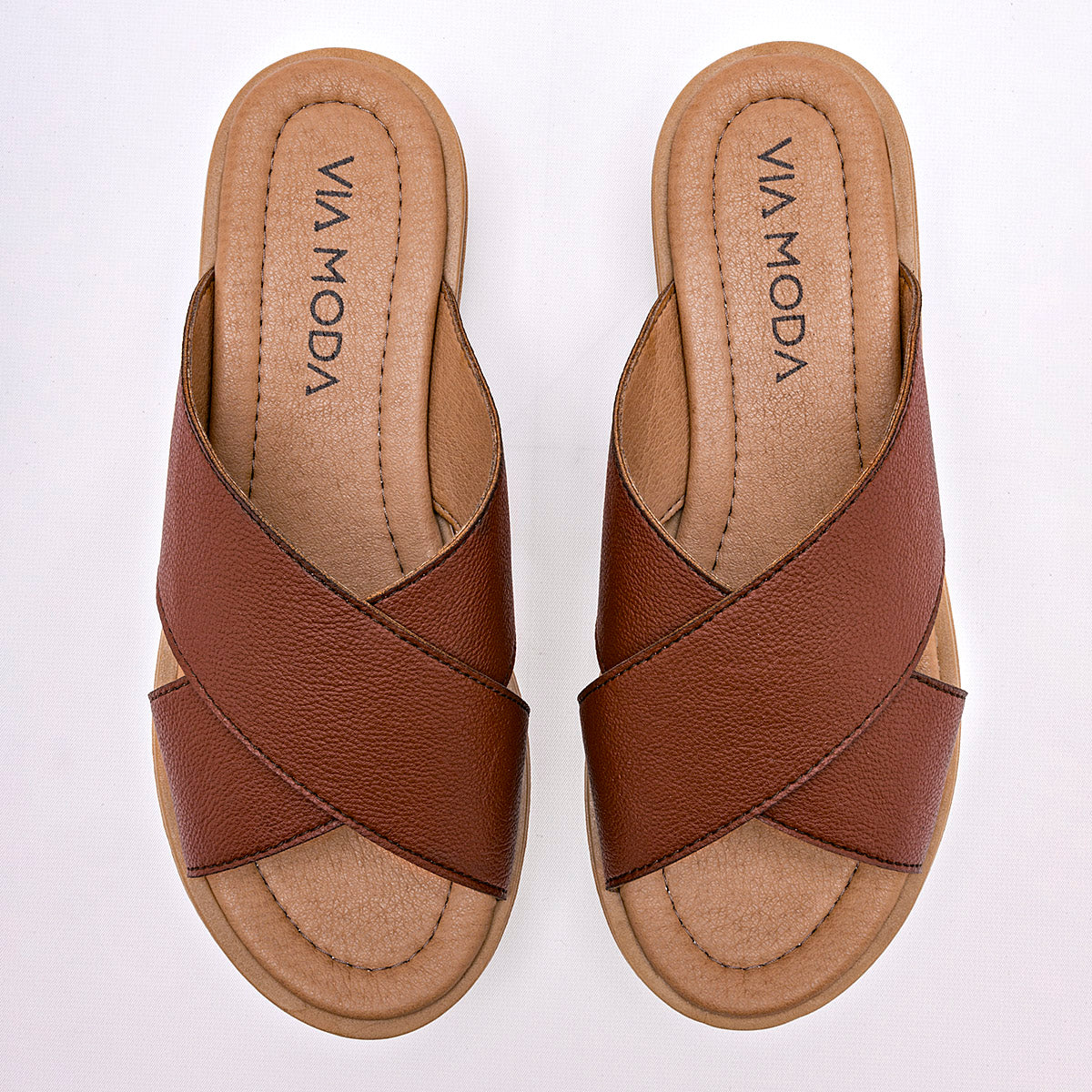 SANDALIA MUJER VIA MODA AITANA CAFE