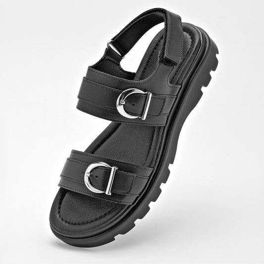 SANDALIA MUJER GREEN LOVE 94043 NEGRO