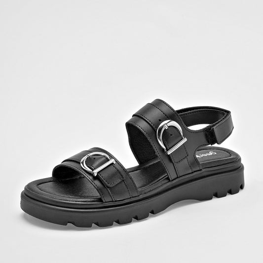 SANDALIA MUJER GREEN LOVE 94043 NEGRO