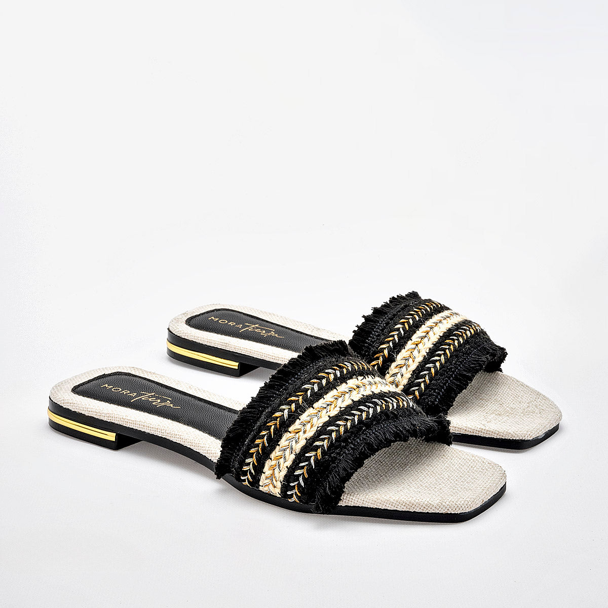 SANDALIA MUJER MORA TIERRA SUSANA NEGRO BEIGE