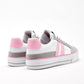 TENIS URBANO MUJER MORA URBAN ESPERANZA BLANCO GRIS ROSA