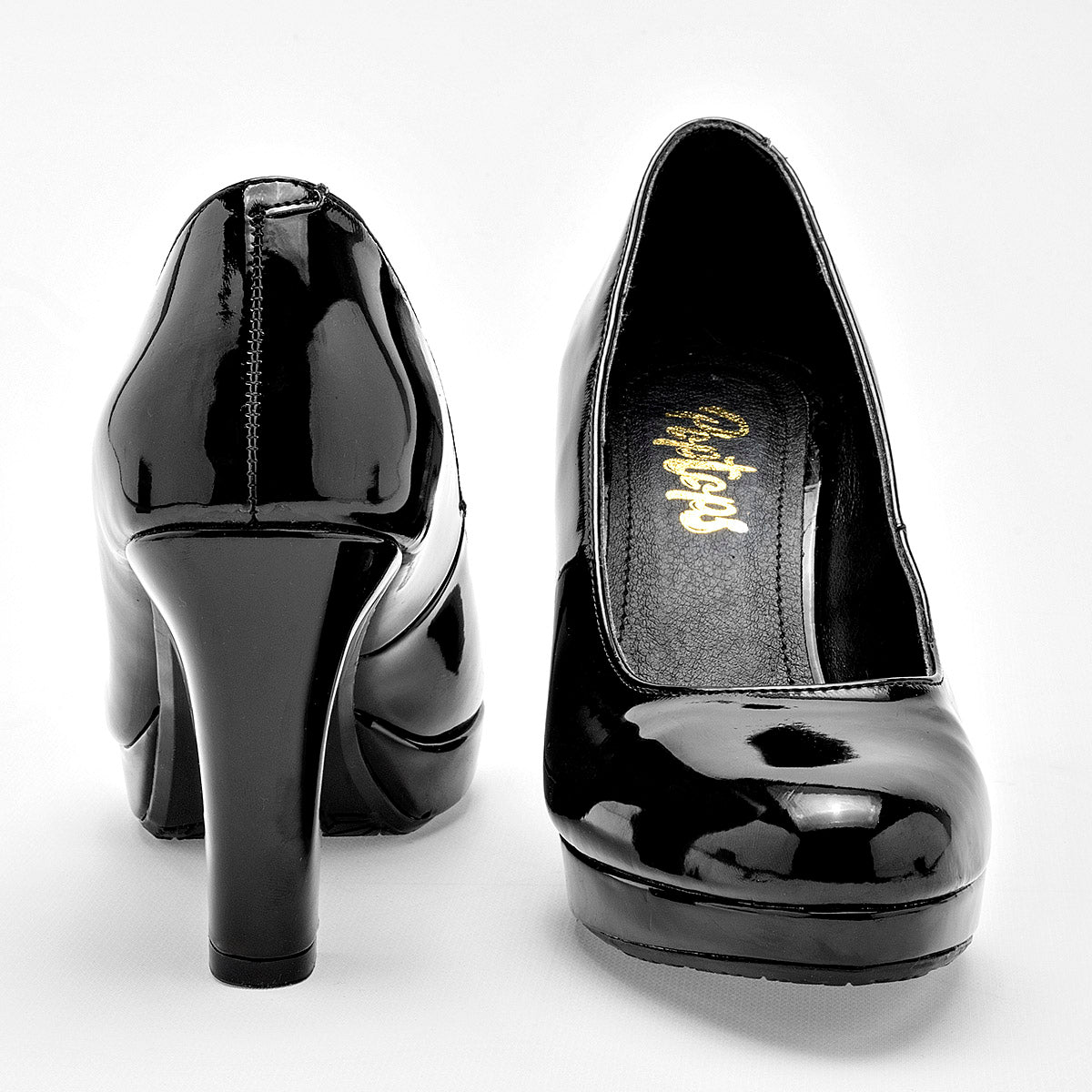 ZAPATILLA MUJER POPTOPS 2406 NEGRO CHAROL