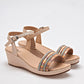 ZAPATO GRADUACION MUJER RISEL 699 ORO ROSA TORNASOL