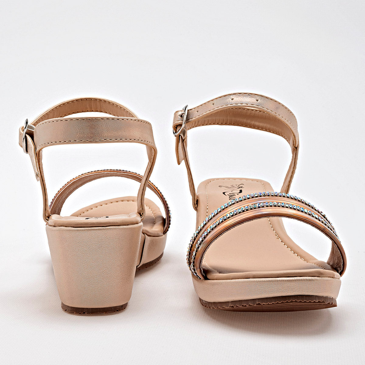 ZAPATO GRADUACION MUJER RISEL 699 ORO ROSA TORNASOL
