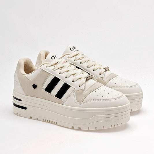 TENIS URBANO MUJER GÖSH 29300 BEIGE NEGRO