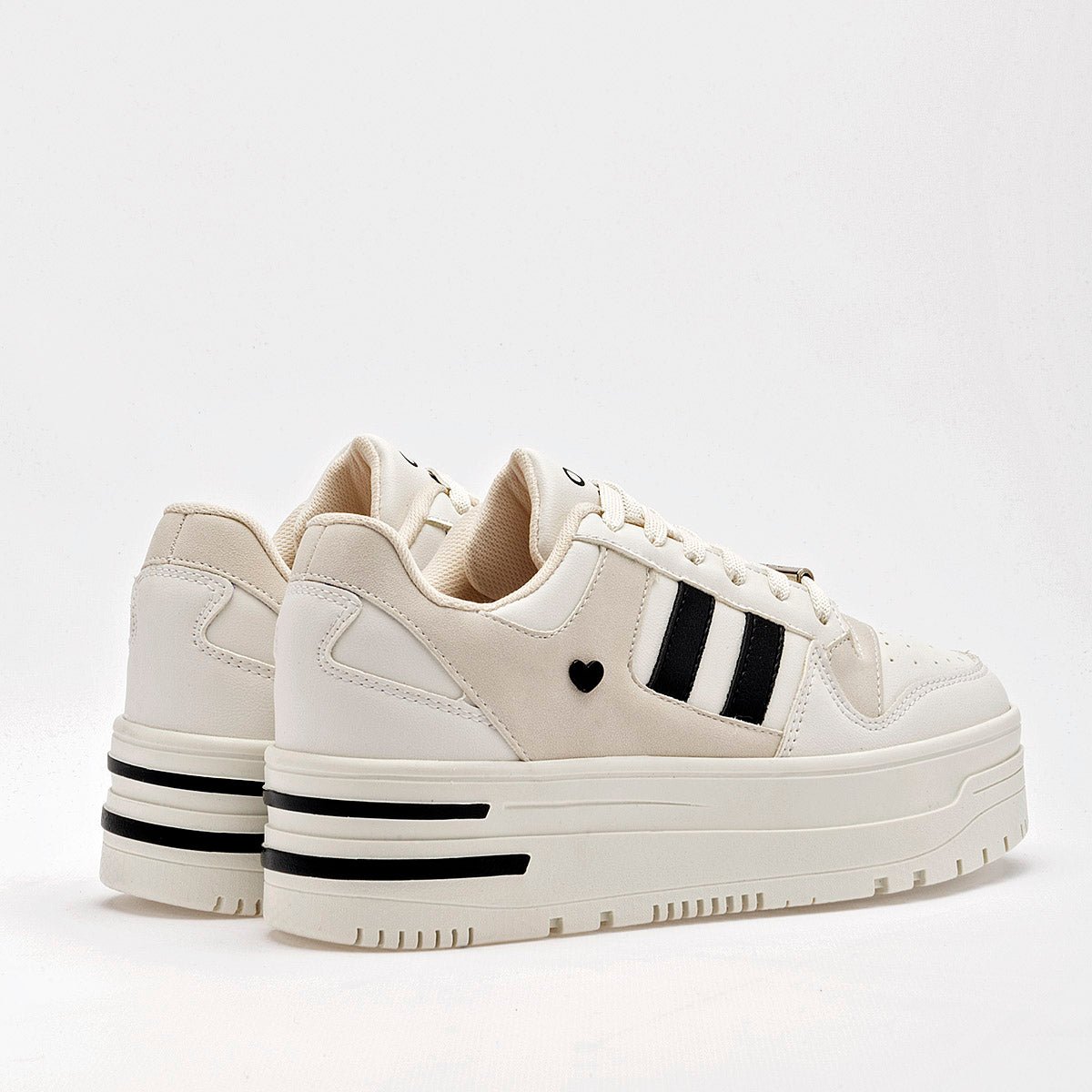 TENIS URBANO MUJER GÖSH 29300 BEIGE NEGRO