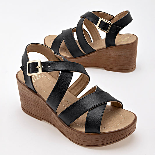 SANDALIA MUJER MAXIM 792 NEGRO