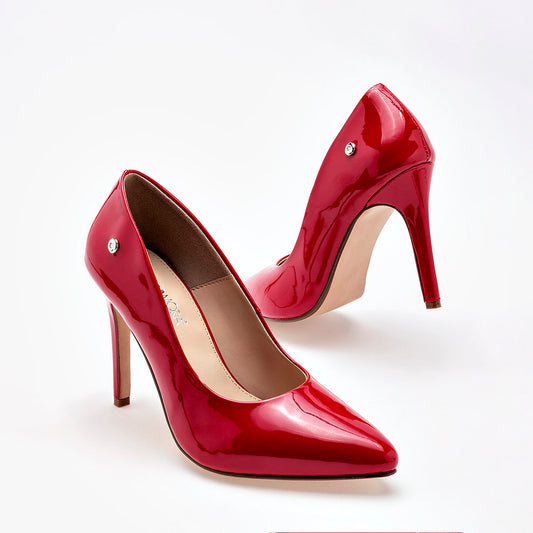 ZAPATILLA MUJER MORAMORA ERIKA ROJO CHAROL