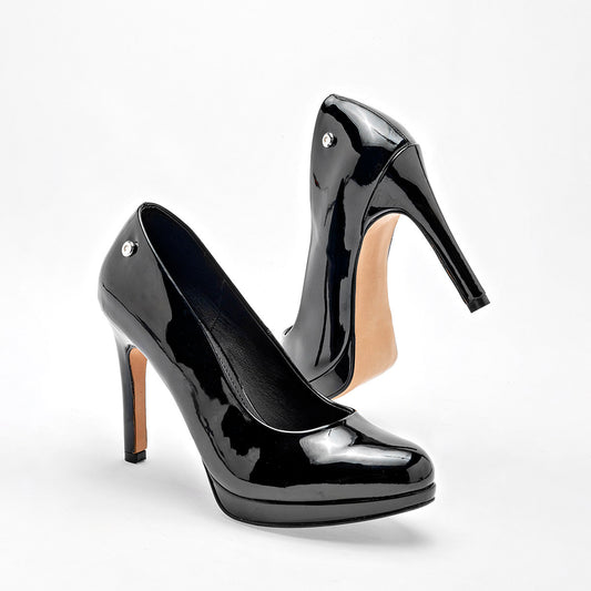 ZAPATILLA MUJER MORAMORA ADA NEGRO CHAROL