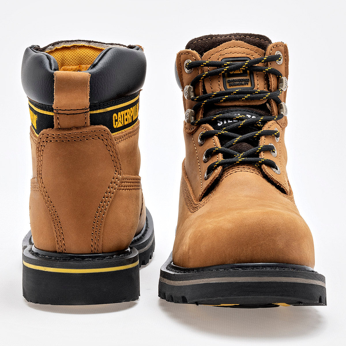 Botas de piel para Hombre marca Caterpillar Amarillo