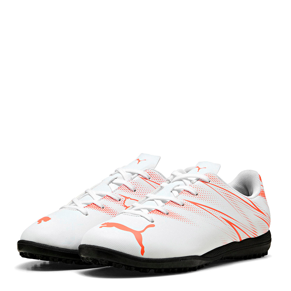 TENIS DEPORTIVO JOVEN PUMA Attacanto TT Jr BLANCO NARANJA