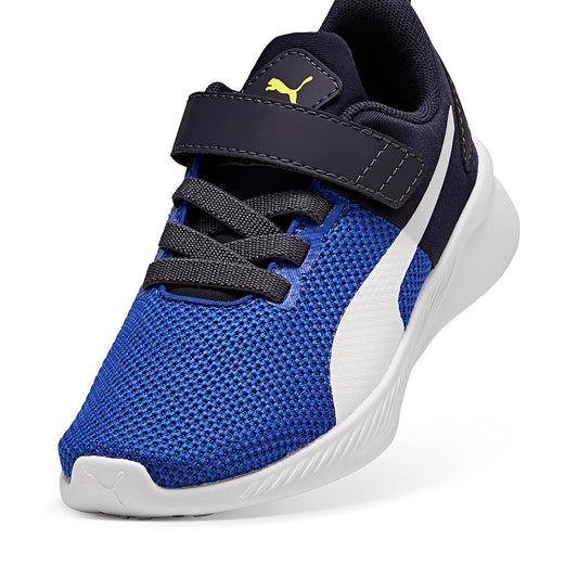 TENIS URBANO NIÑO PUMA Flyer Runner V PS REY MARINO BLANCO