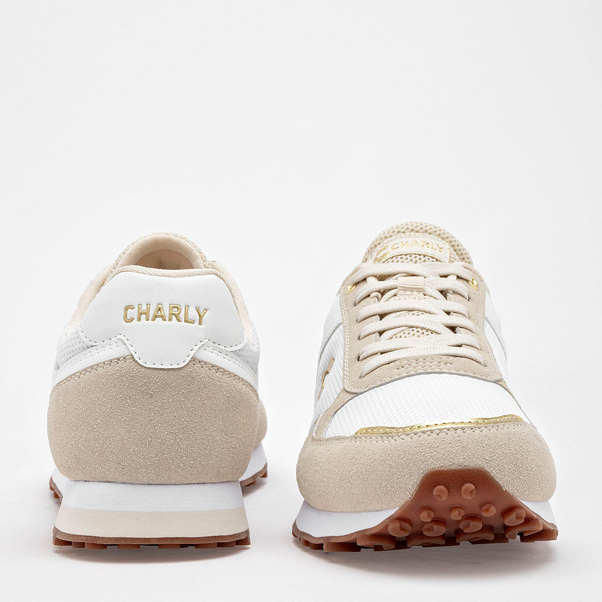 TENIS URBANO MUJER CHARLY 1043141001 BLANCO BEIGE