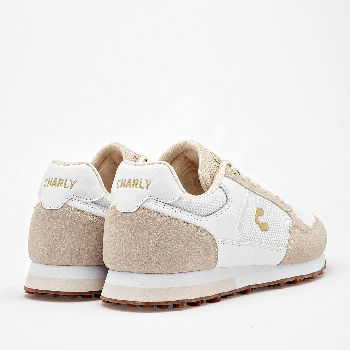 TENIS URBANO MUJER CHARLY 1043141001 BLANCO BEIGE