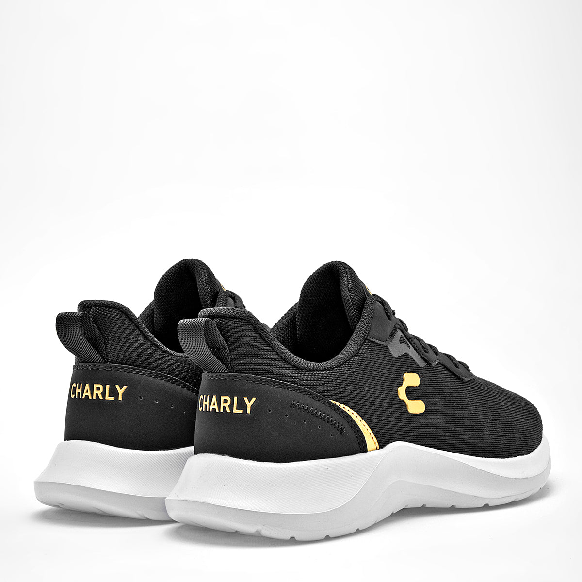 TENIS DEPORTIVO MUJER CHARLY 1043151002 NEGRO ORO