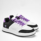 TENIS URBANO MUJER CHARLY 1043164002 BLANCO NEGRO LILA